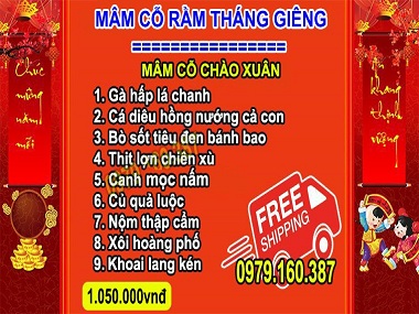 NẤU CỖ TẠI NHÀ, ĐẶT TIỆC TẠI NHÀ MÂM RẰM THÁNG GIÊNG 0979160387