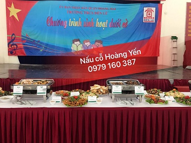 TIỆC BUFFET TẠI TRƯỜNG TRUNG HỌC CƠ SỞ ĐỀN LỪ